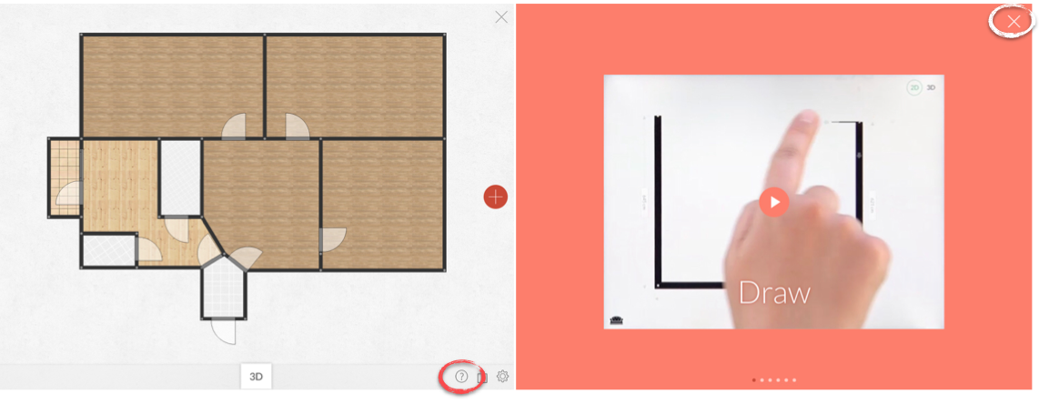 Roomle how to draw a floor plan